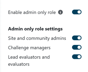 admin role